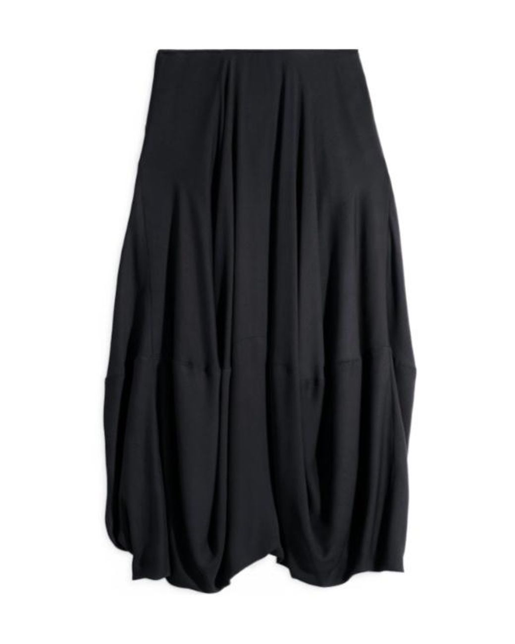 Lemaire Black Balloon Crepe Skirt