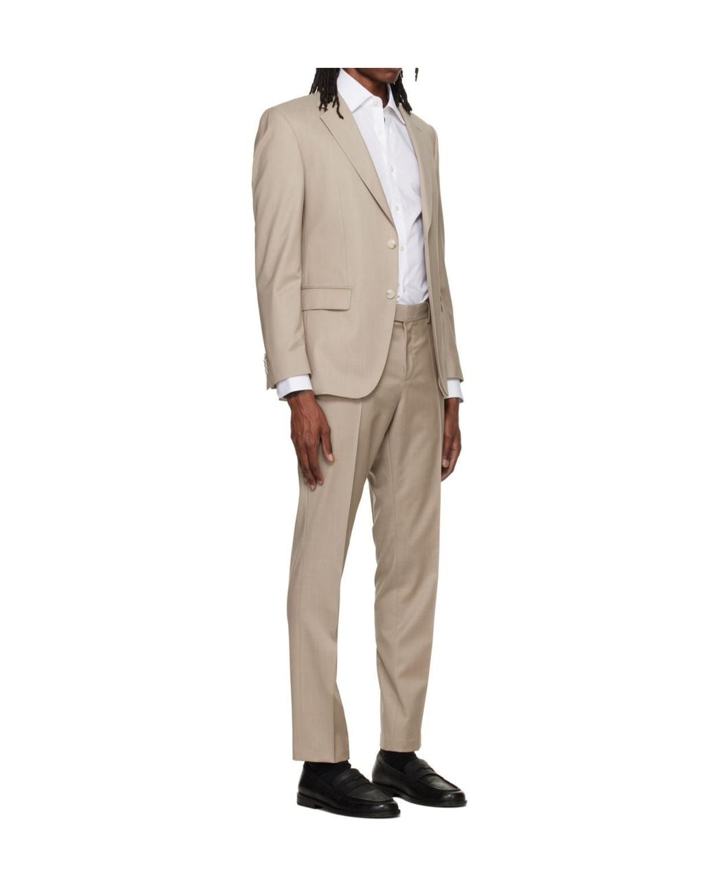 Boss Natural Single-Breasted Suit for men