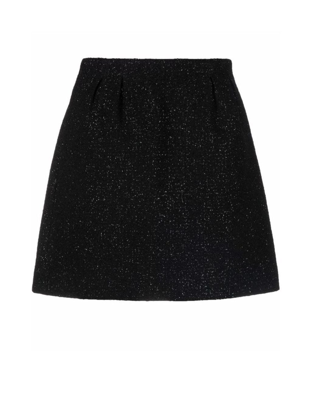 Self-Portrait Black Pleated Skirt