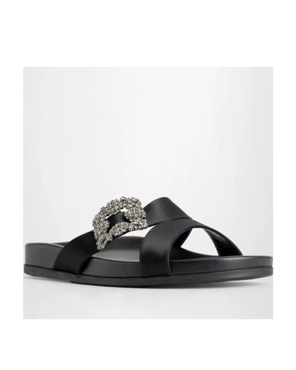 Manolo Blahnik Multicolor Buckle Decorative Slippers