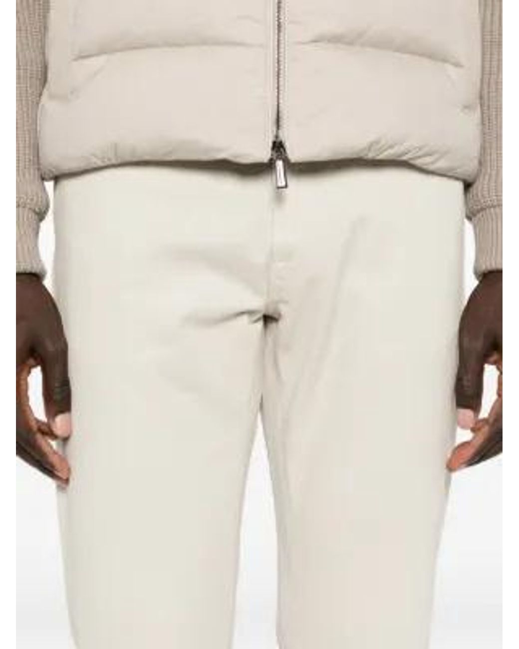 Incotex White Straight-Leg Five-Pocket Jeans for men