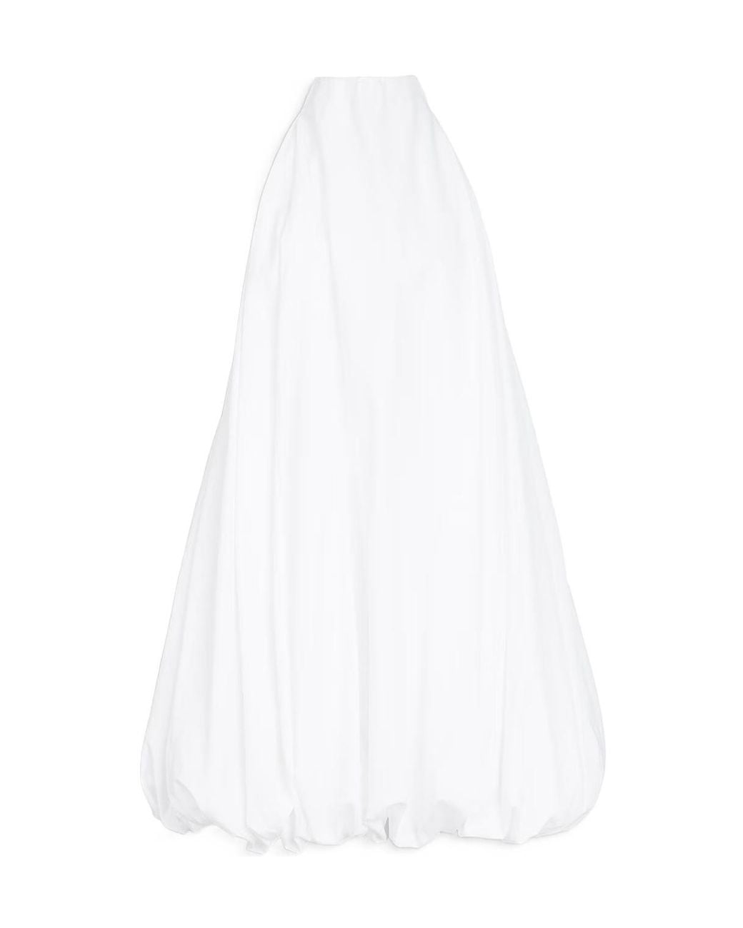 Alaïa White Alaïa Halterneck Bubble-Hem Dress