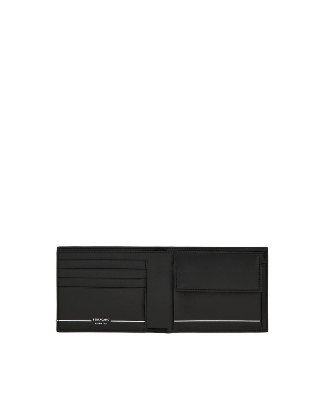 Ferragamo Black Gancini Wallet for men