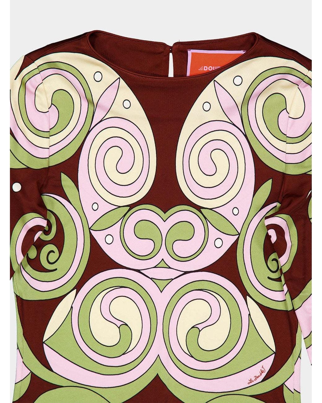 LaDoubleJ Multicolor La Doublej Kells Swirl Fitted Dress