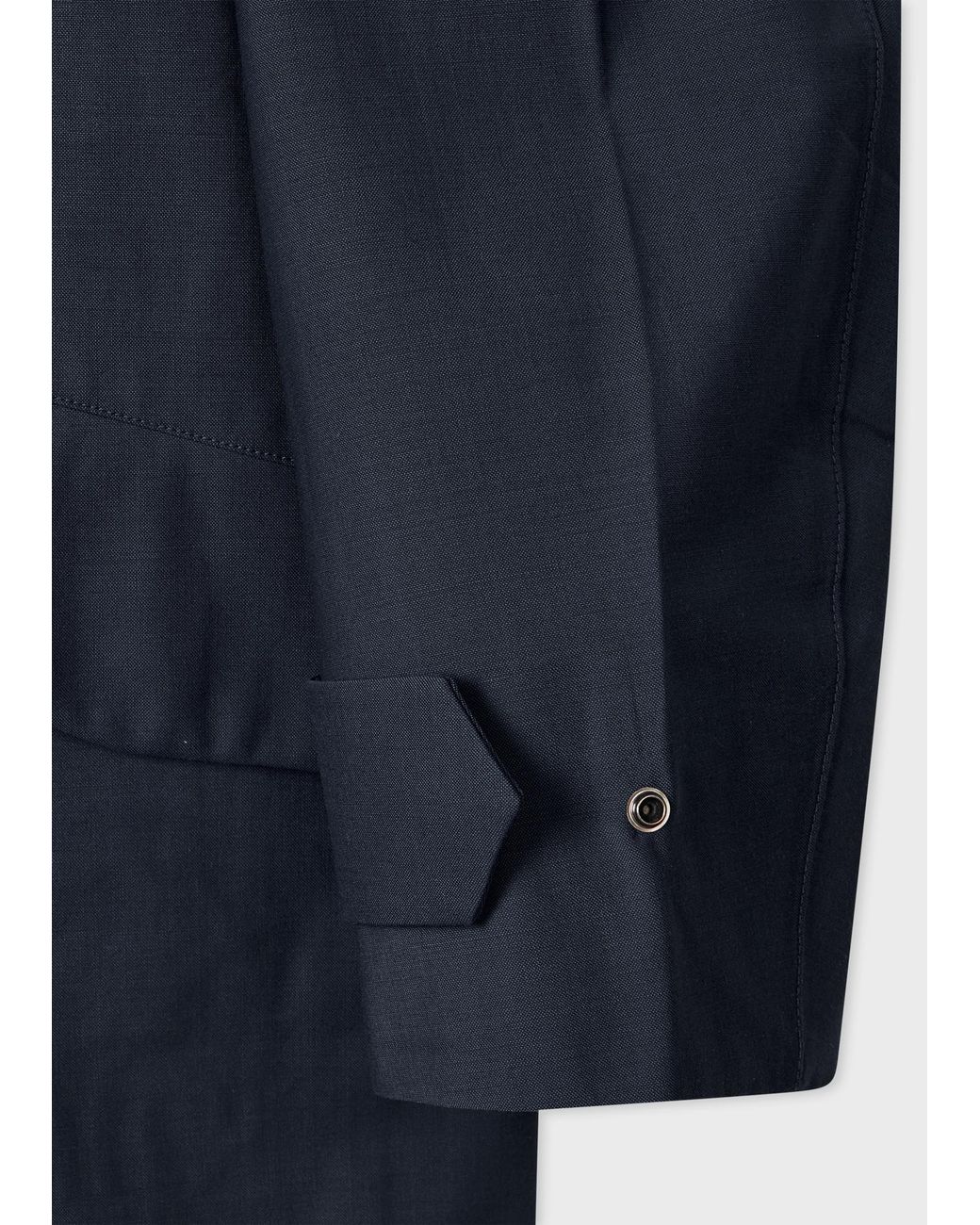 Paul Smith Blue Detachable Hood Coat for men