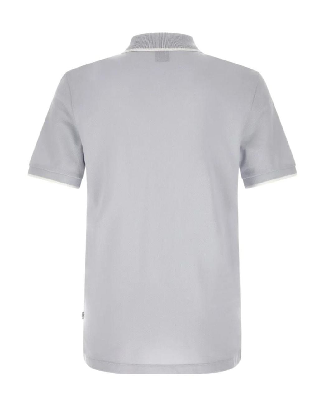 Boss Gray Boss Parlay Piqué Polo Shirt for men