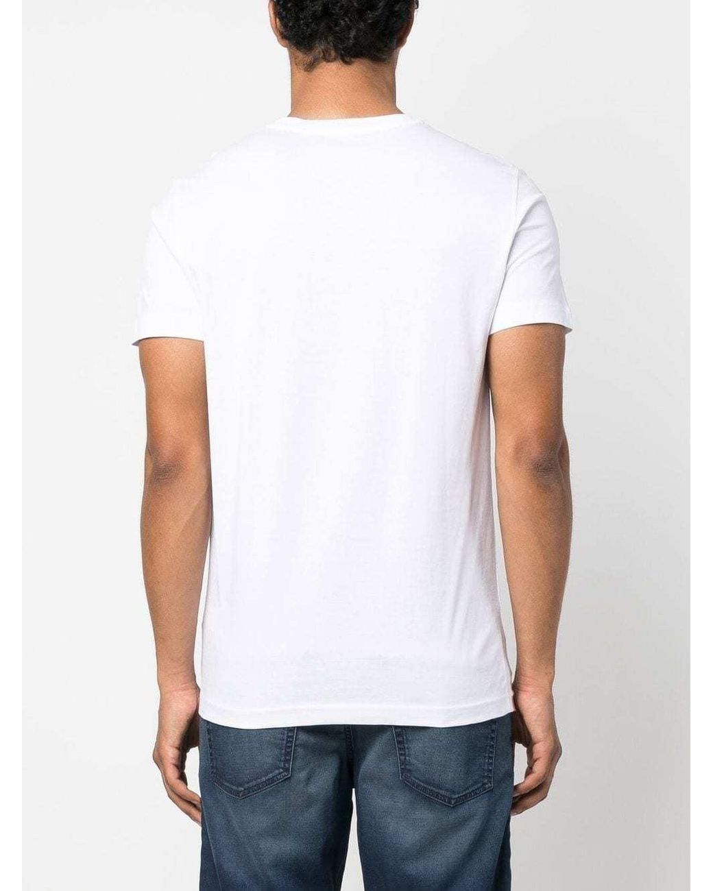DIESEL White T-Diegor Logo Patch T-Shirt for men