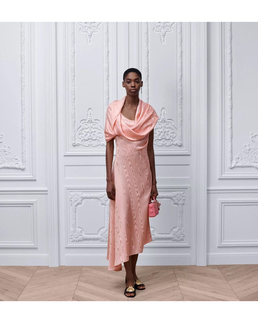 Dior Pink Mid-Length Asymmetrical Dress