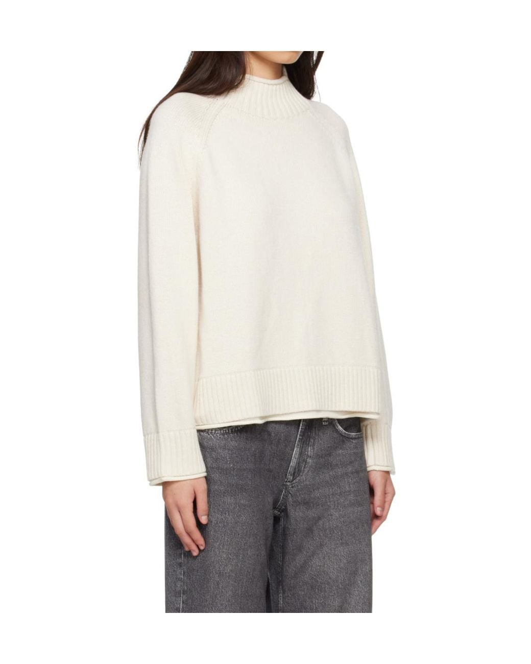 Rag & Bone White Long-Sleeved Sweater