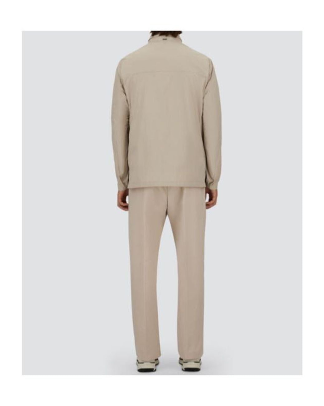 Herno Gray Button-Front Casual Jacket for men