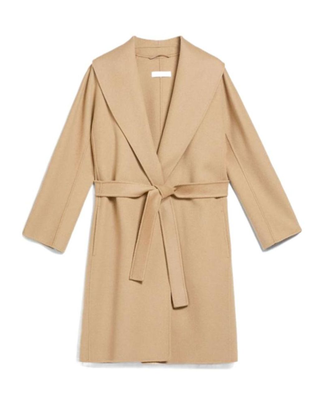 Max Mara Natural Tie A Belt Overcoat