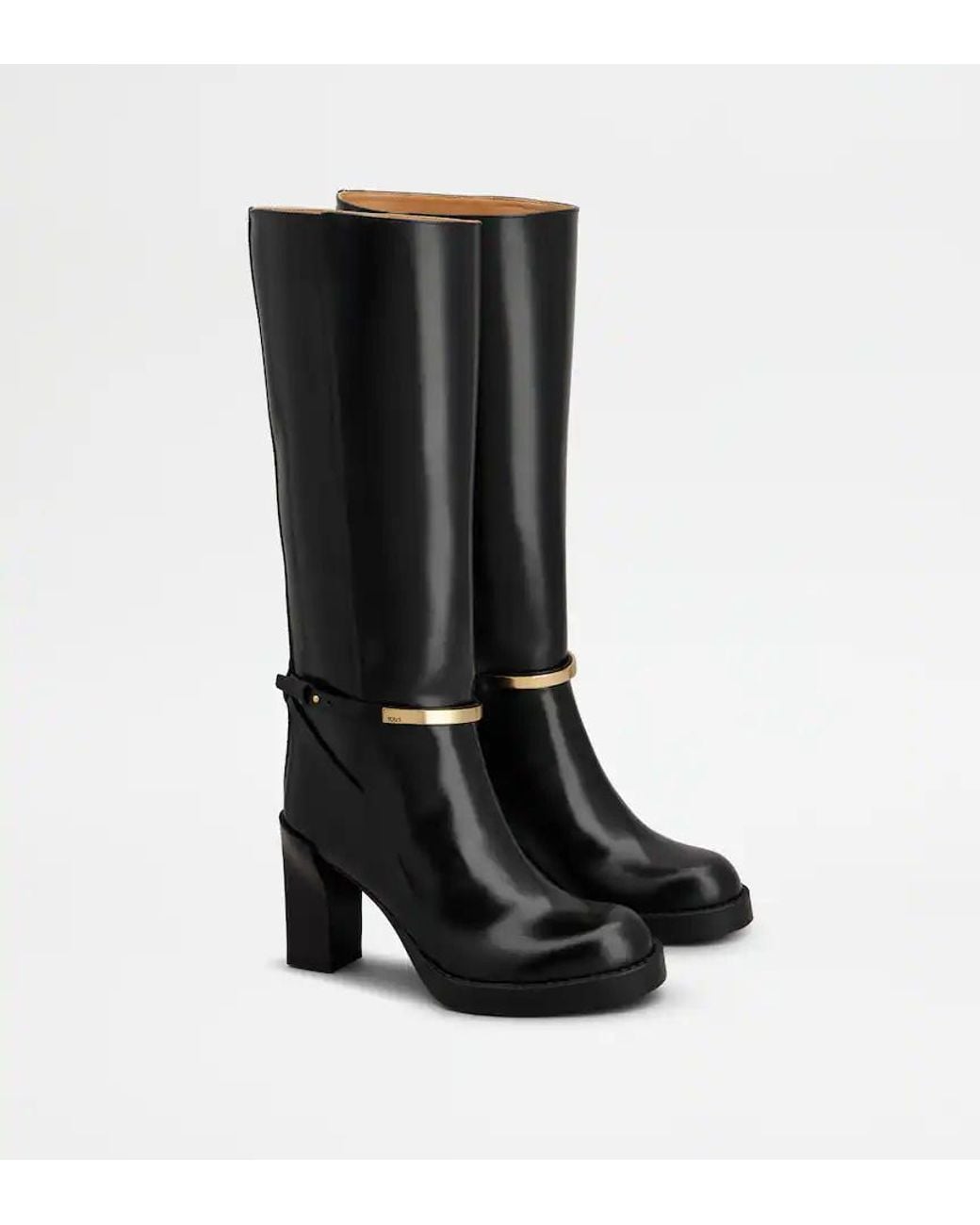 Tod's Black 80Mm Leather Boots