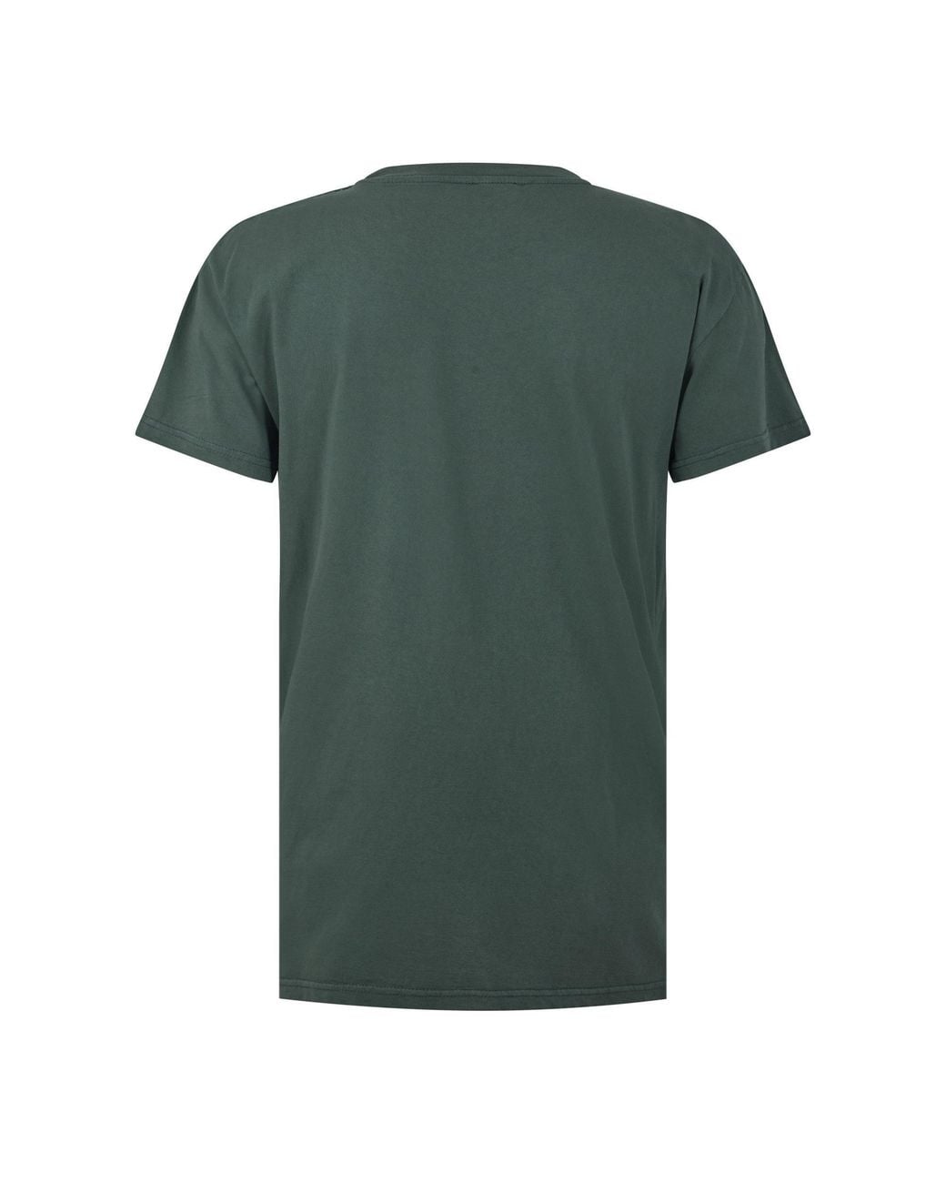Moschino Green Round-Neck Short-Sleeved T-Shirt for men