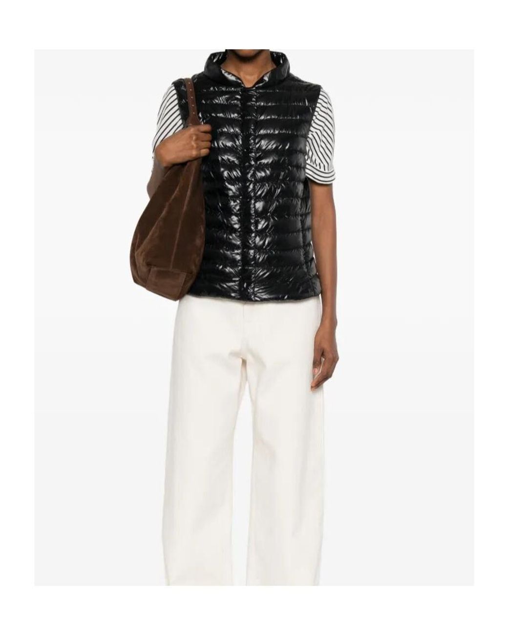 Herno Blue Zip-Fastening Quilted Gilet