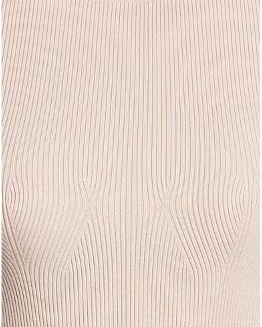 Sportmax Natural Lightweight Plain Knit Top