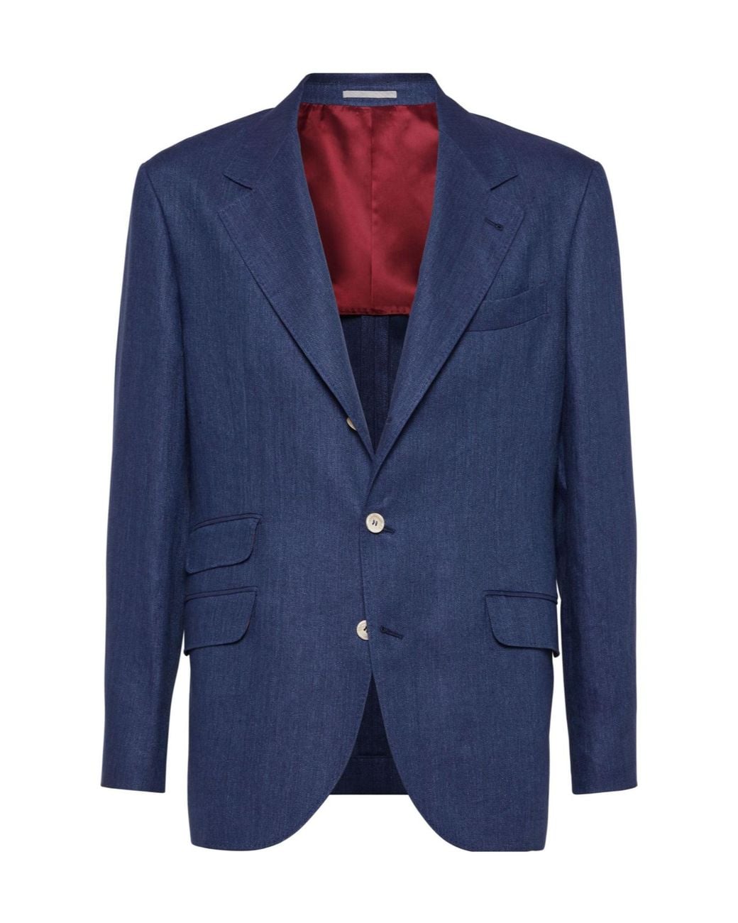 Brunello Cucinelli Blue Cavallo Blazer for men