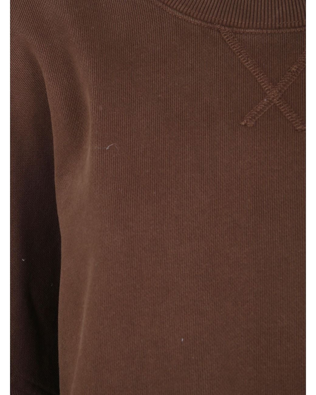 Entire studios Brown Long-Sleeve Cotton Sweatshirt