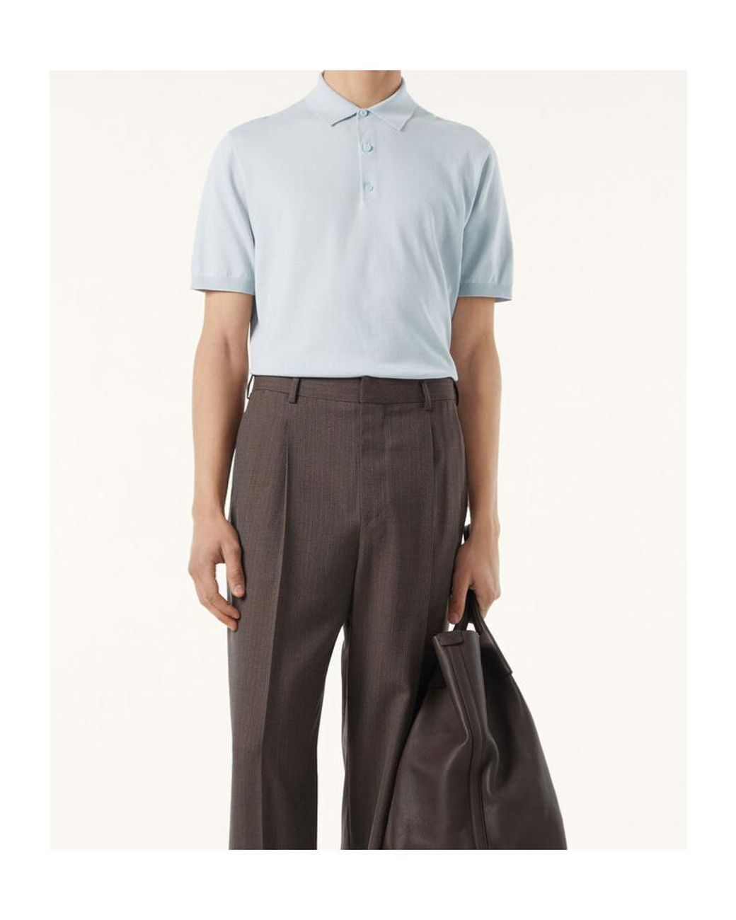 Loro Piana Blue Polo Shirt for men