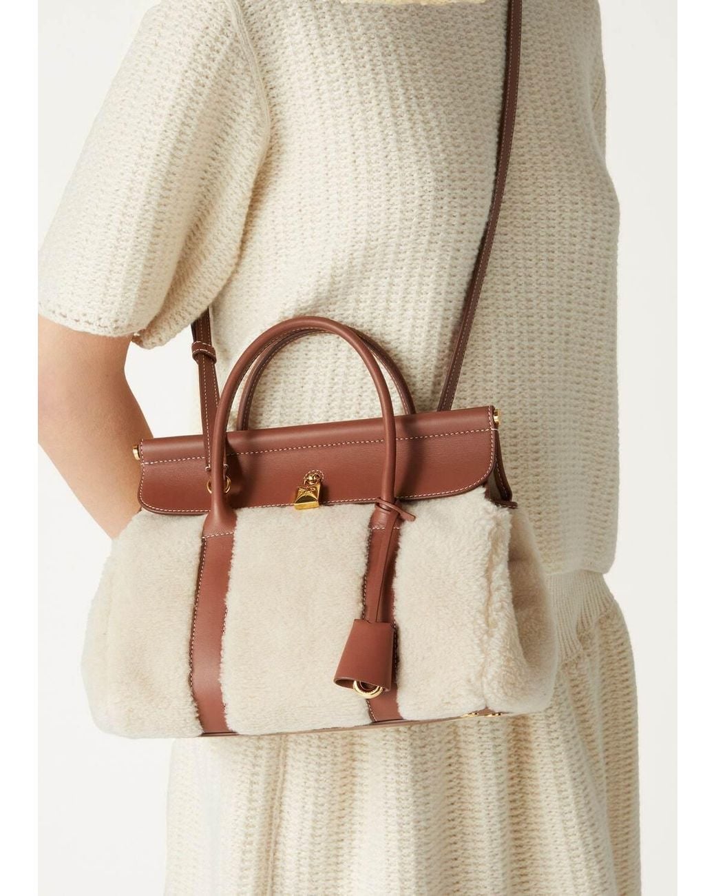 Loro Piana Brown Loom L25 Shoulder Bag