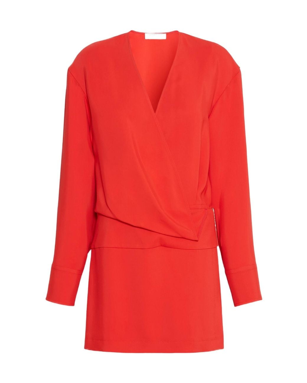 Sportmax Red Etere Draped Mini Dress