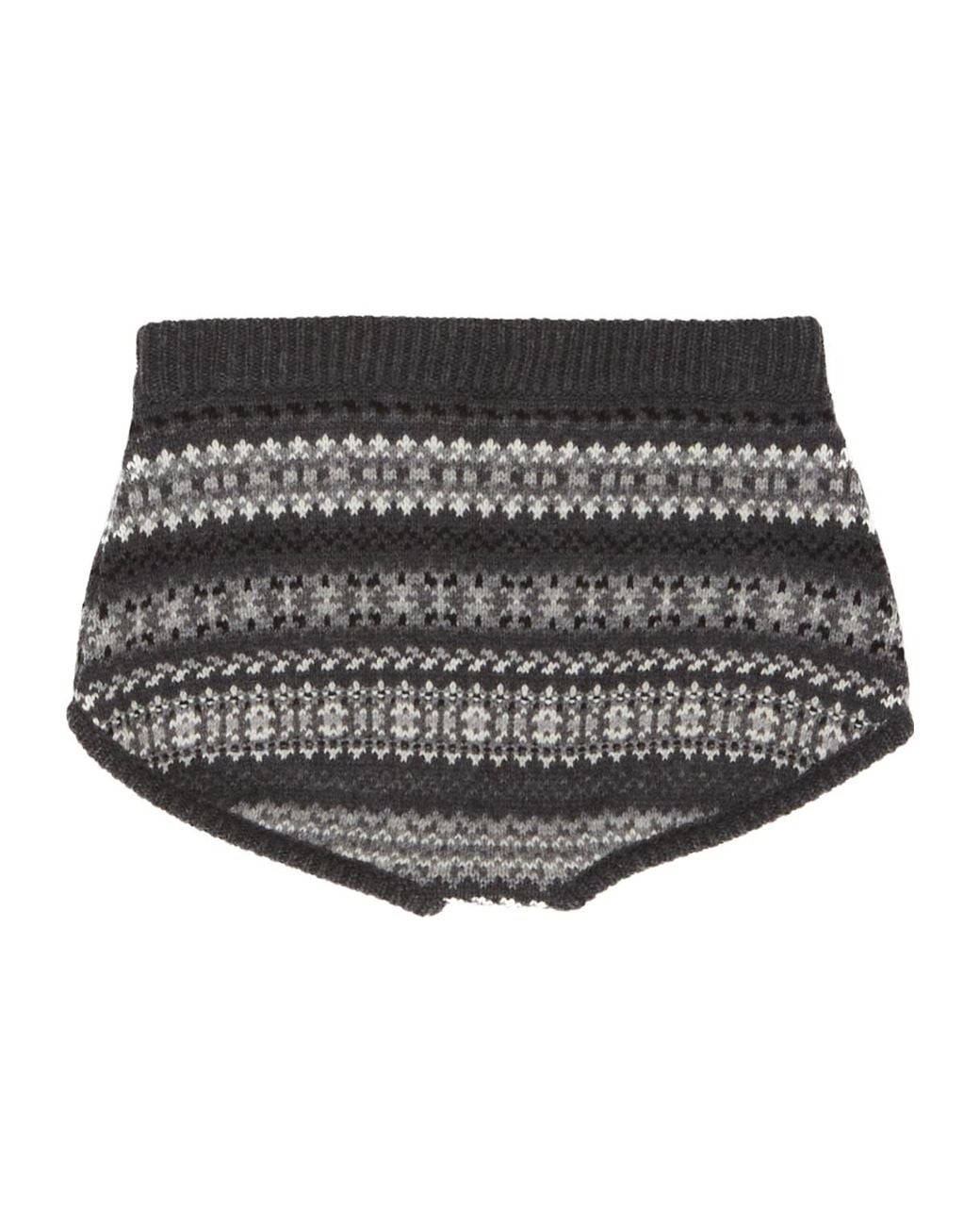Magda Butrym Black Magda Burtym Jacquard Knitted Shorts