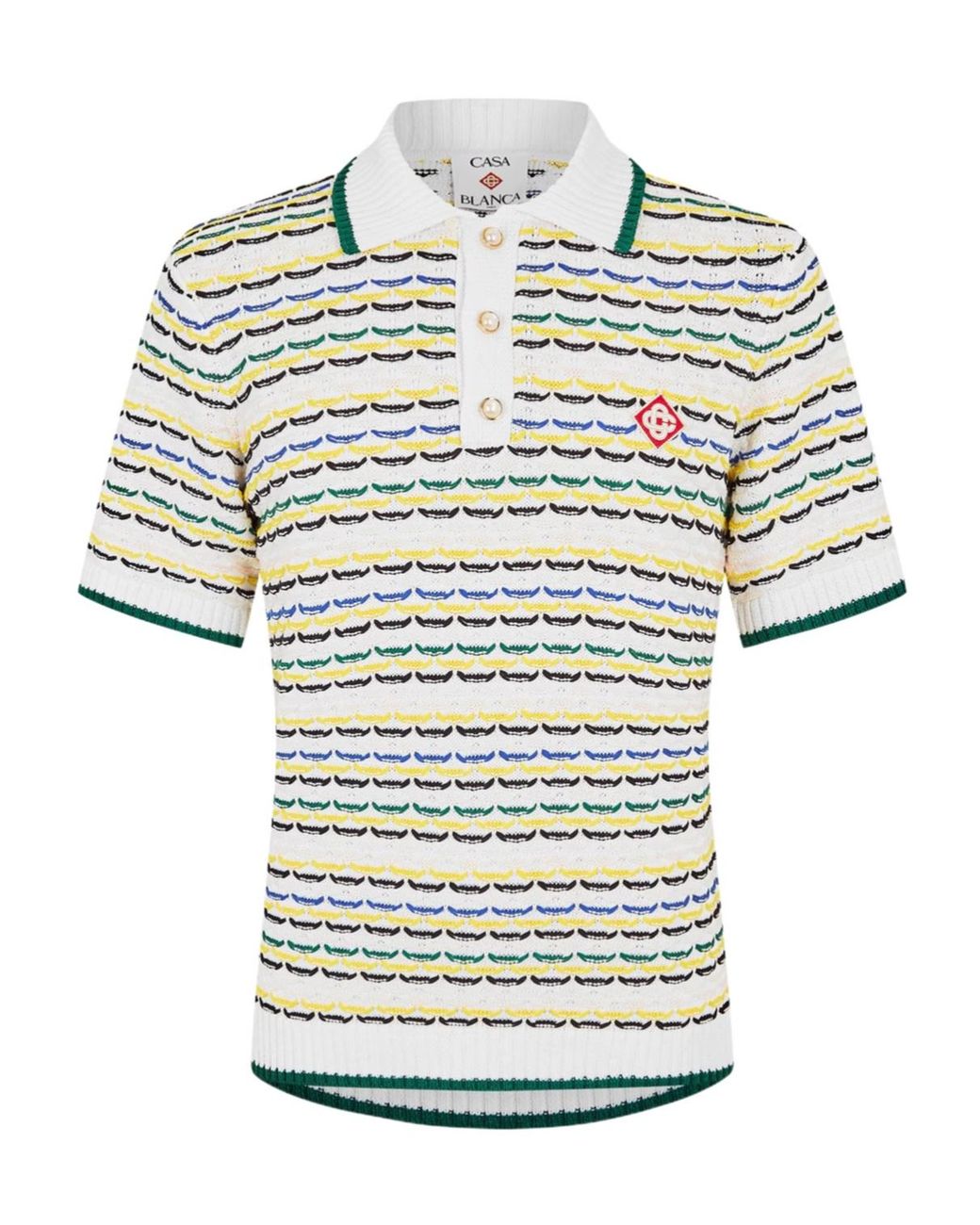 Casablanca White Casa Tuck Stitch Plo Sn62 for men