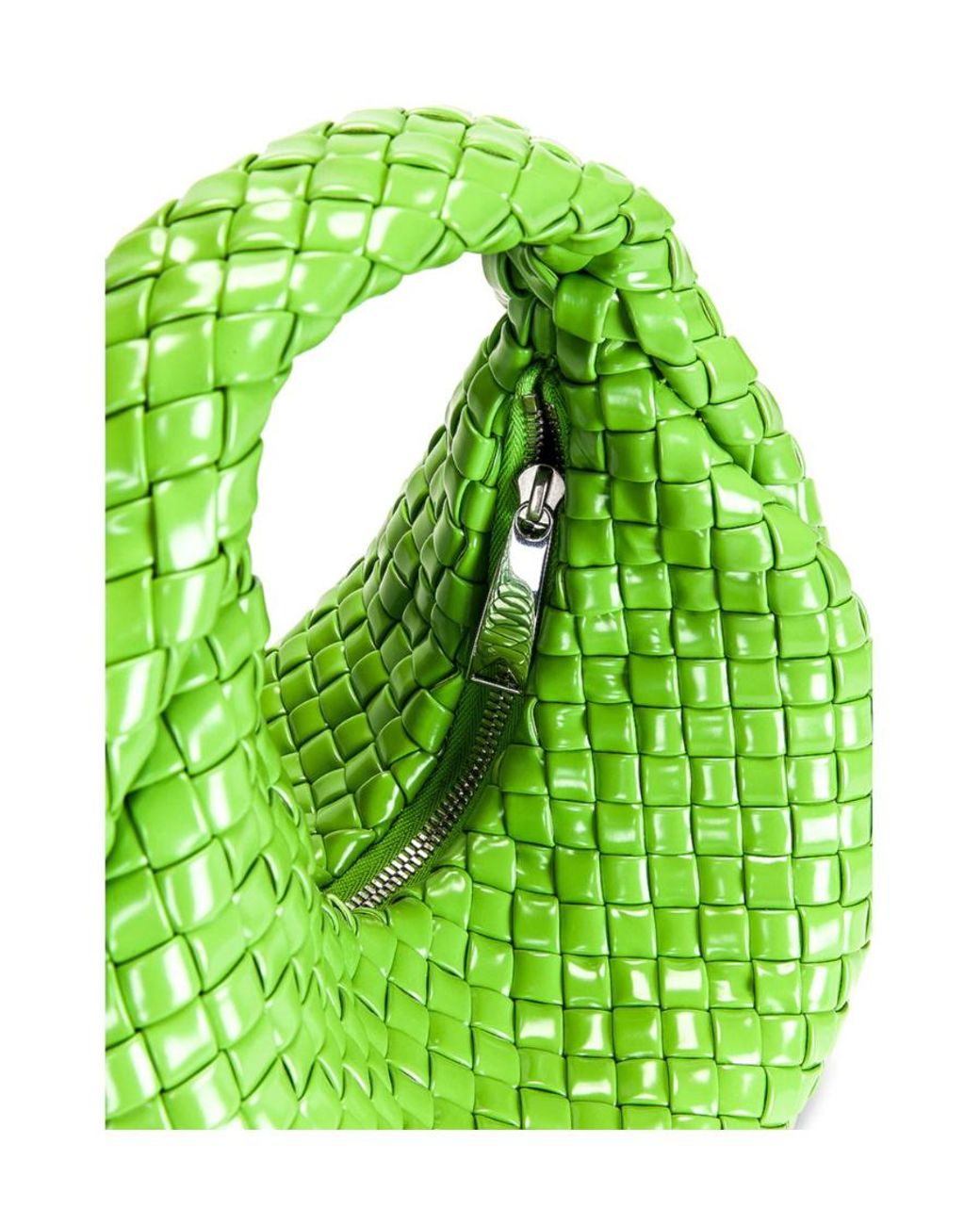 Bottega Veneta Green Leather Handbag