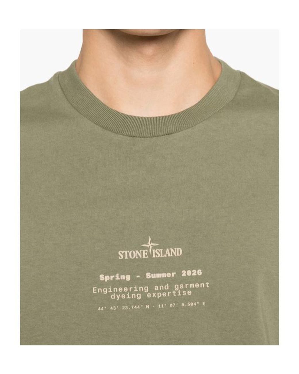 Stone Island Green T-Shirts for men