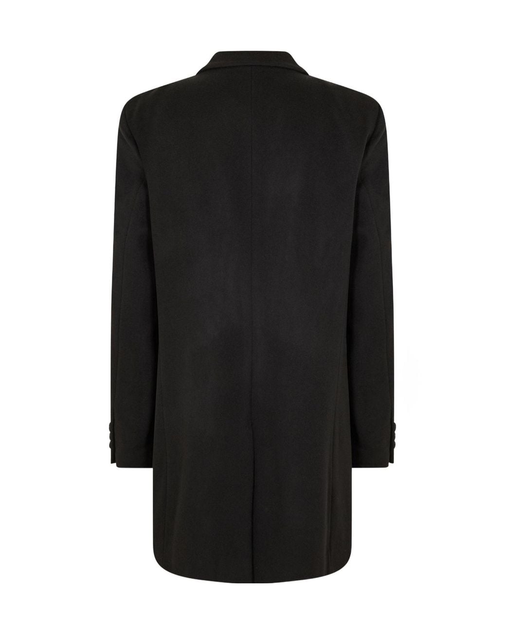 Boss Black Wool And Cashmere Coat for men