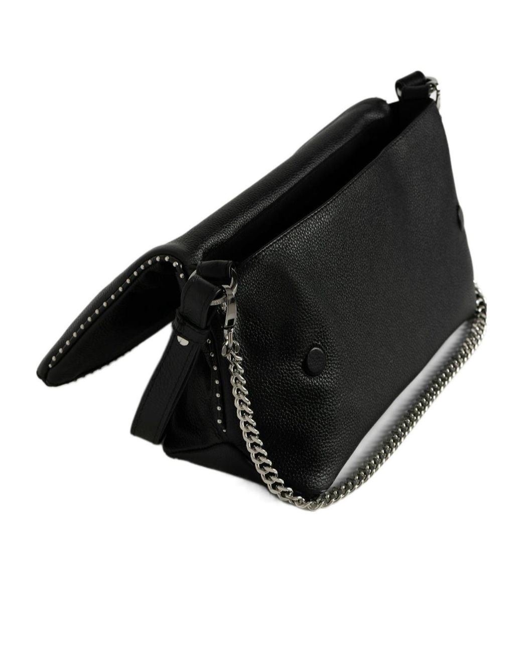 Zadig & Voltaire Black Rocky Ii Chain Shoulder Bag