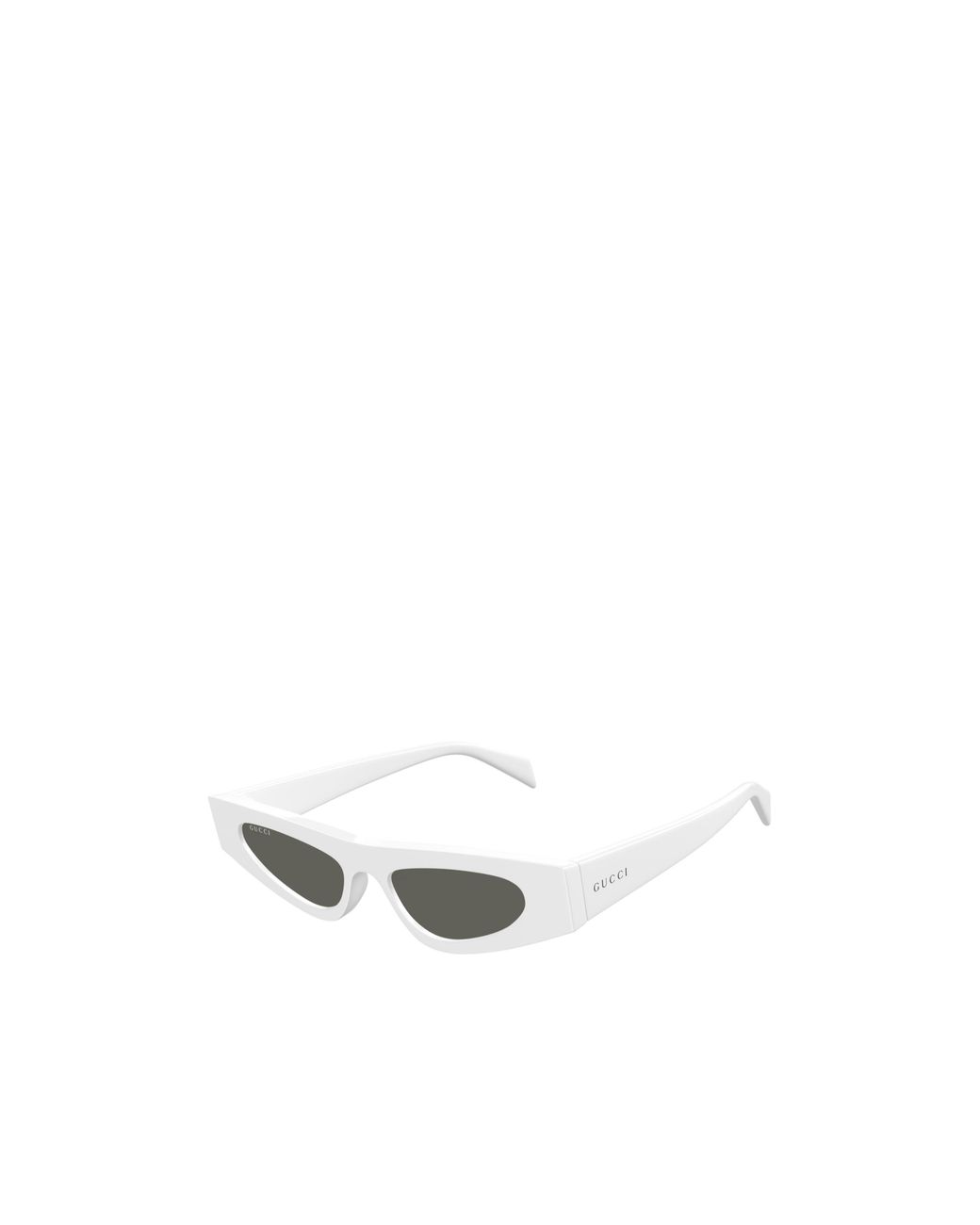 Gucci White Eyewear Cat Eye Frame Sunglasses
