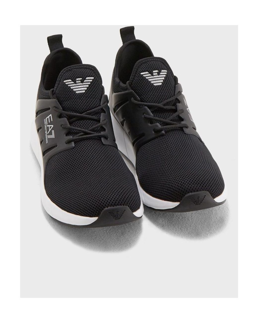 EA7 Black Logo Details Casual Sports Shoes for men