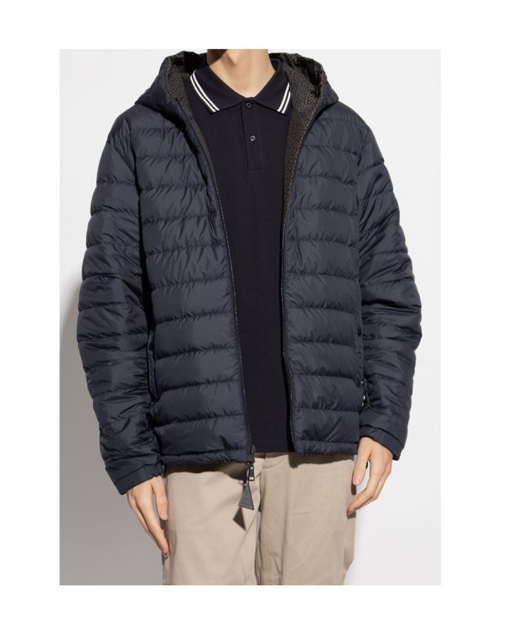 Moncler Gray Guery Reversible Jacket for men