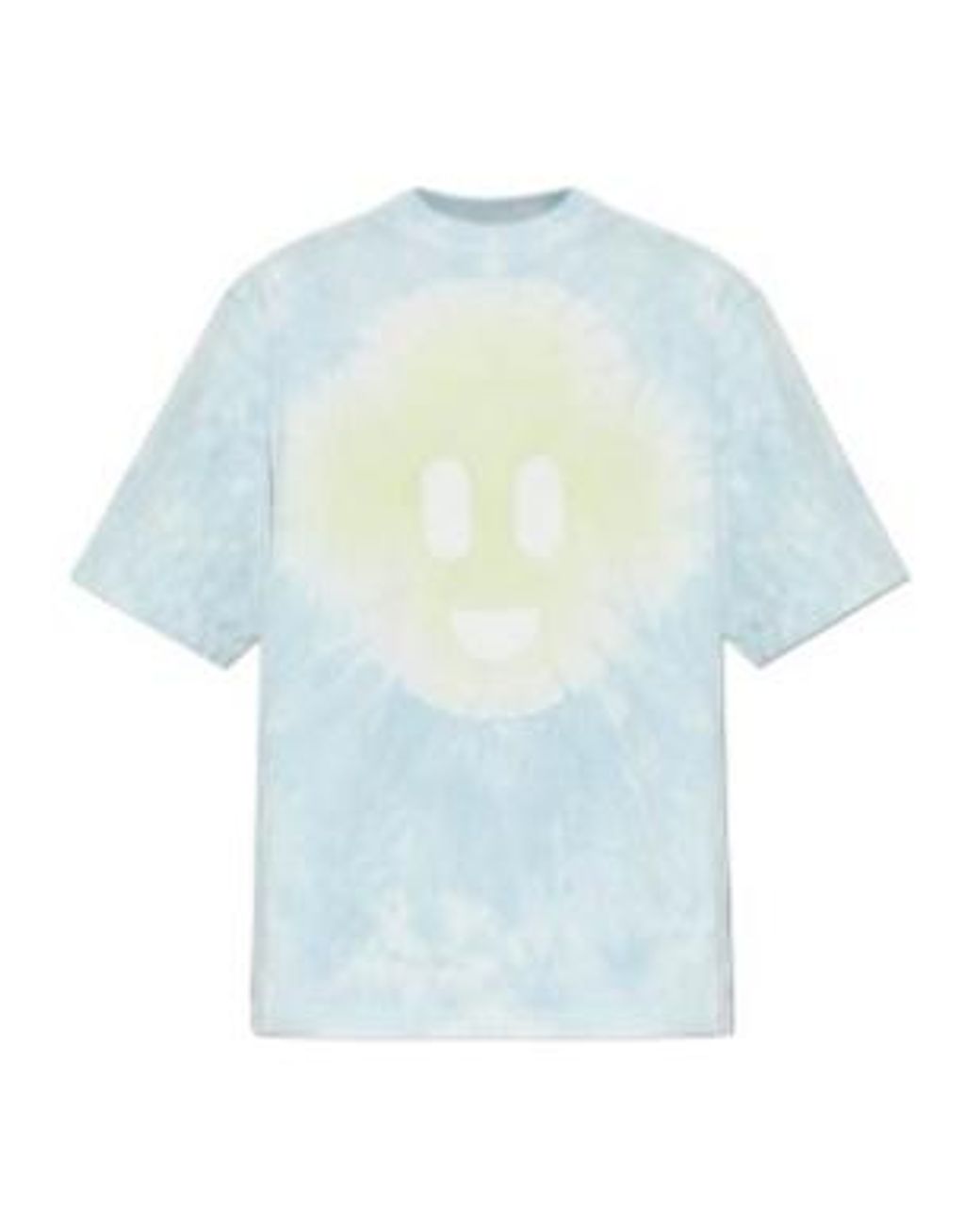 Casablanca Blue T Shirt With Printed T-Shirt for men