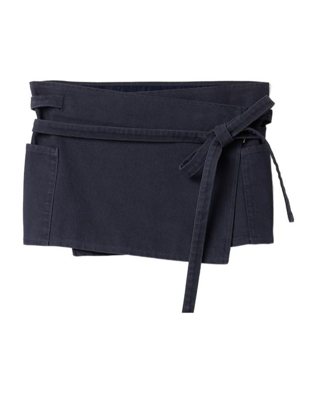 Miu Miu Blue Garment-Dyed Gabardine Miniskirt
