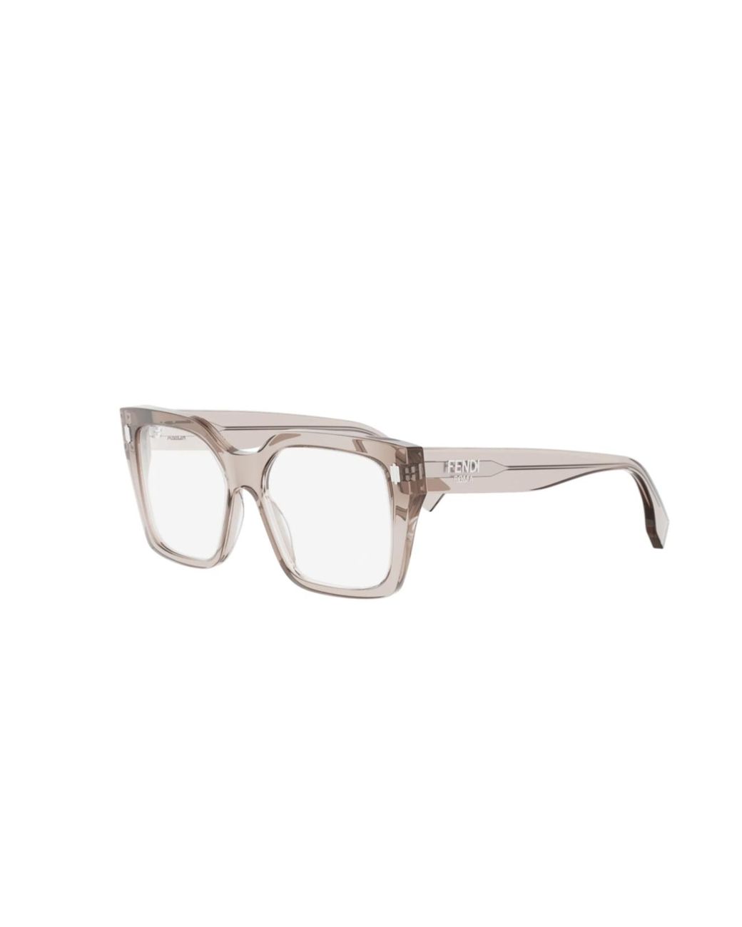 Fendi White Eyewear Square Frame Glasses for men
