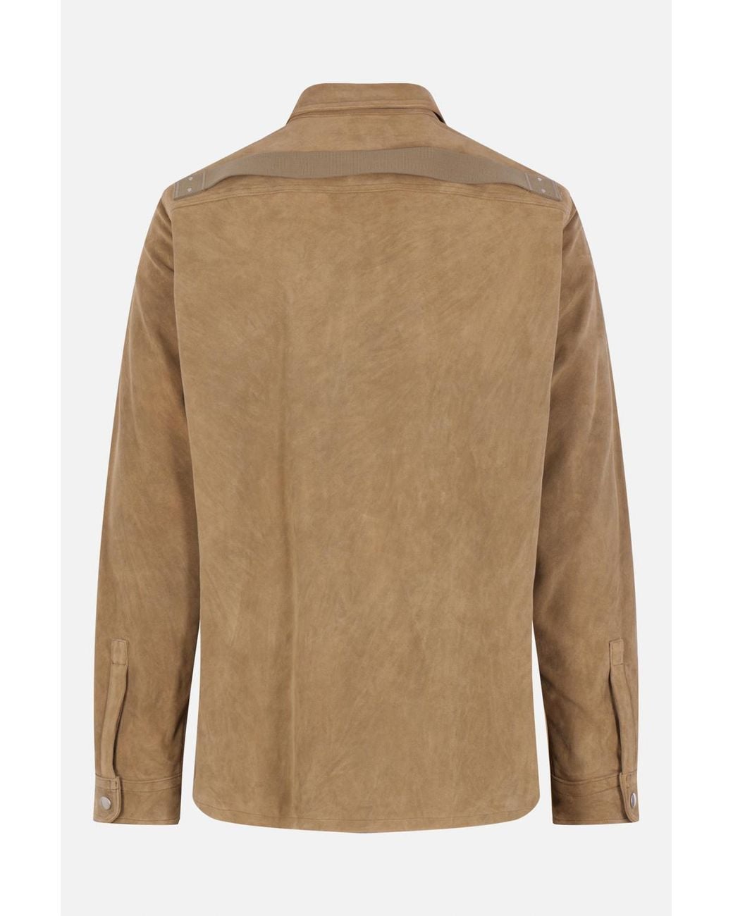 Rick Owens Natural Snap-Front Shirt Jacket for men