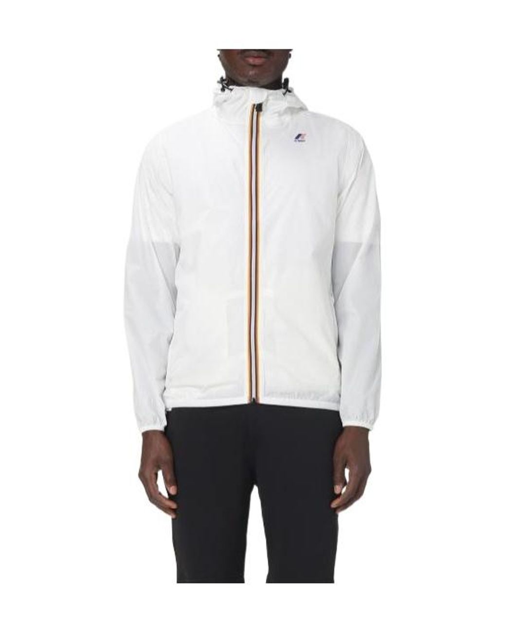 K-Way White Le Vrai 4.0 Claude Hooded Jacket for men