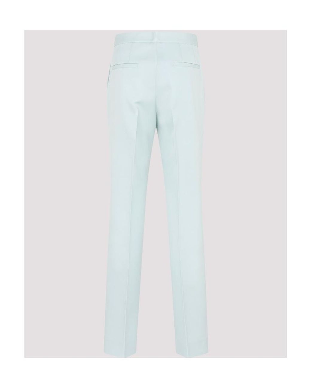 Jil Sander Blue Straight Leg Tailored Trousers