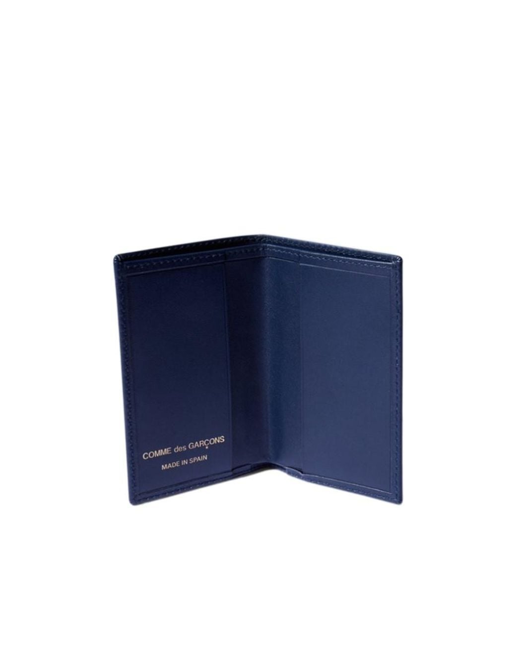 Comme des Garçons Blue Logo Card Holder for men