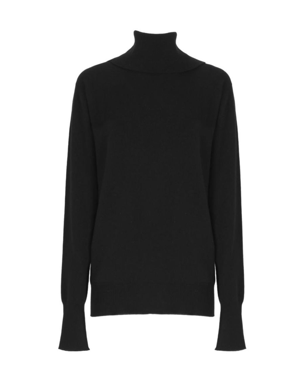 Jil Sander Black Turtleneck Long-Sleeved Jumper