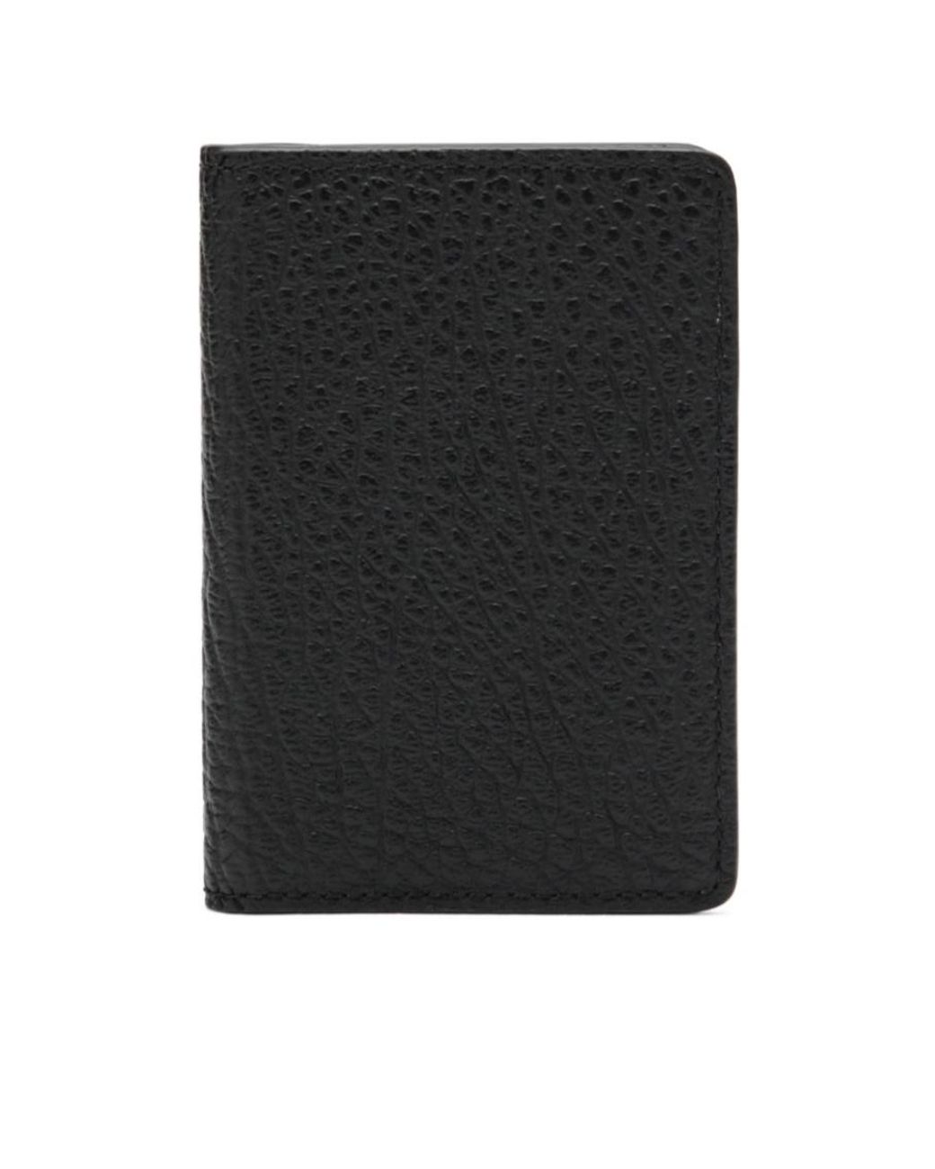 Maison Margiela Black Logo Printed Wallet