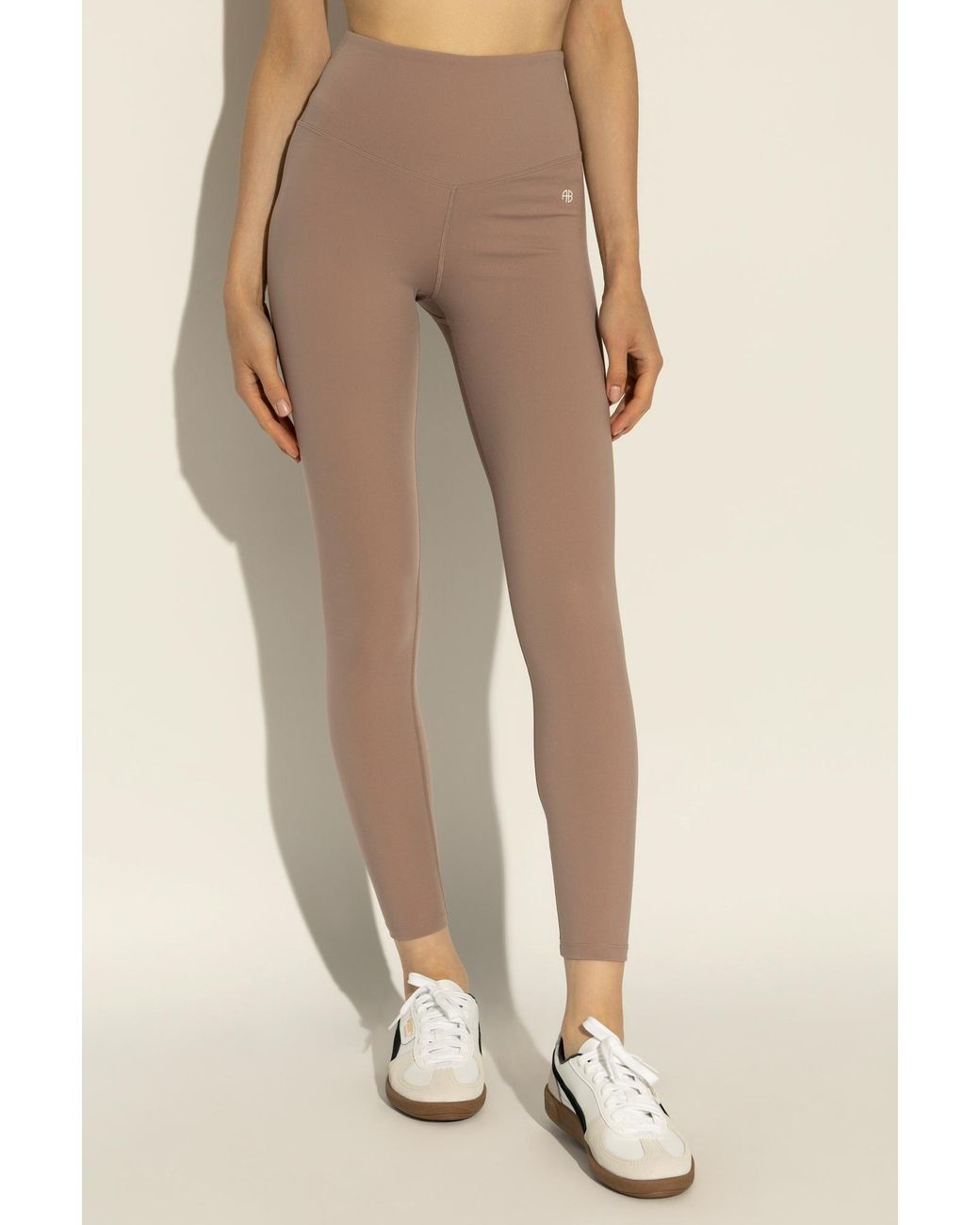 Anine Bing Natural Logo Leggings