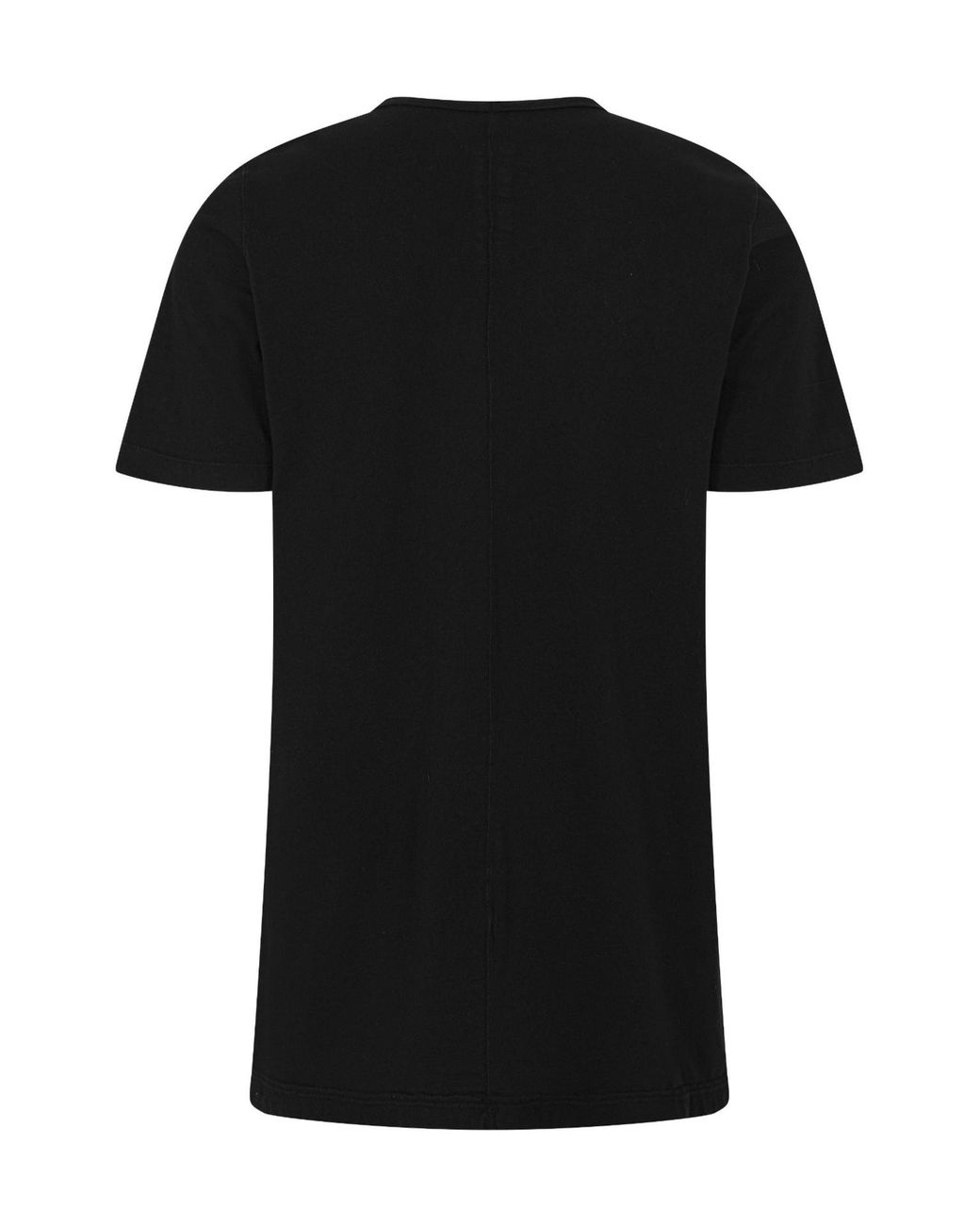 Rick Owens Black Crew Neck Short Sleeve T-Shirt for men