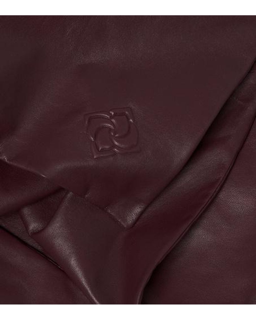 Magda Butrym Purple Leather Head Scarf
