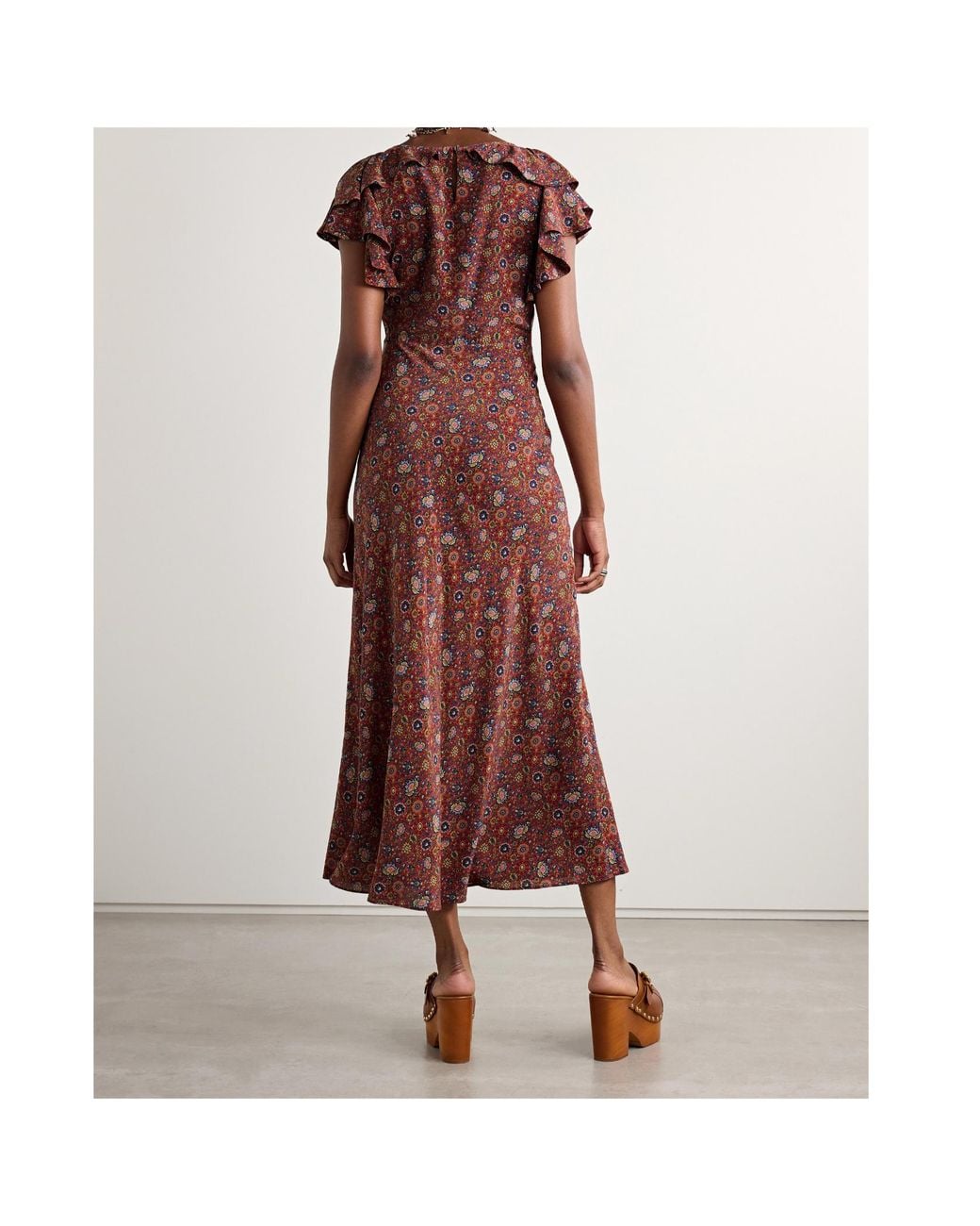 Doen Red Ruffle Dress