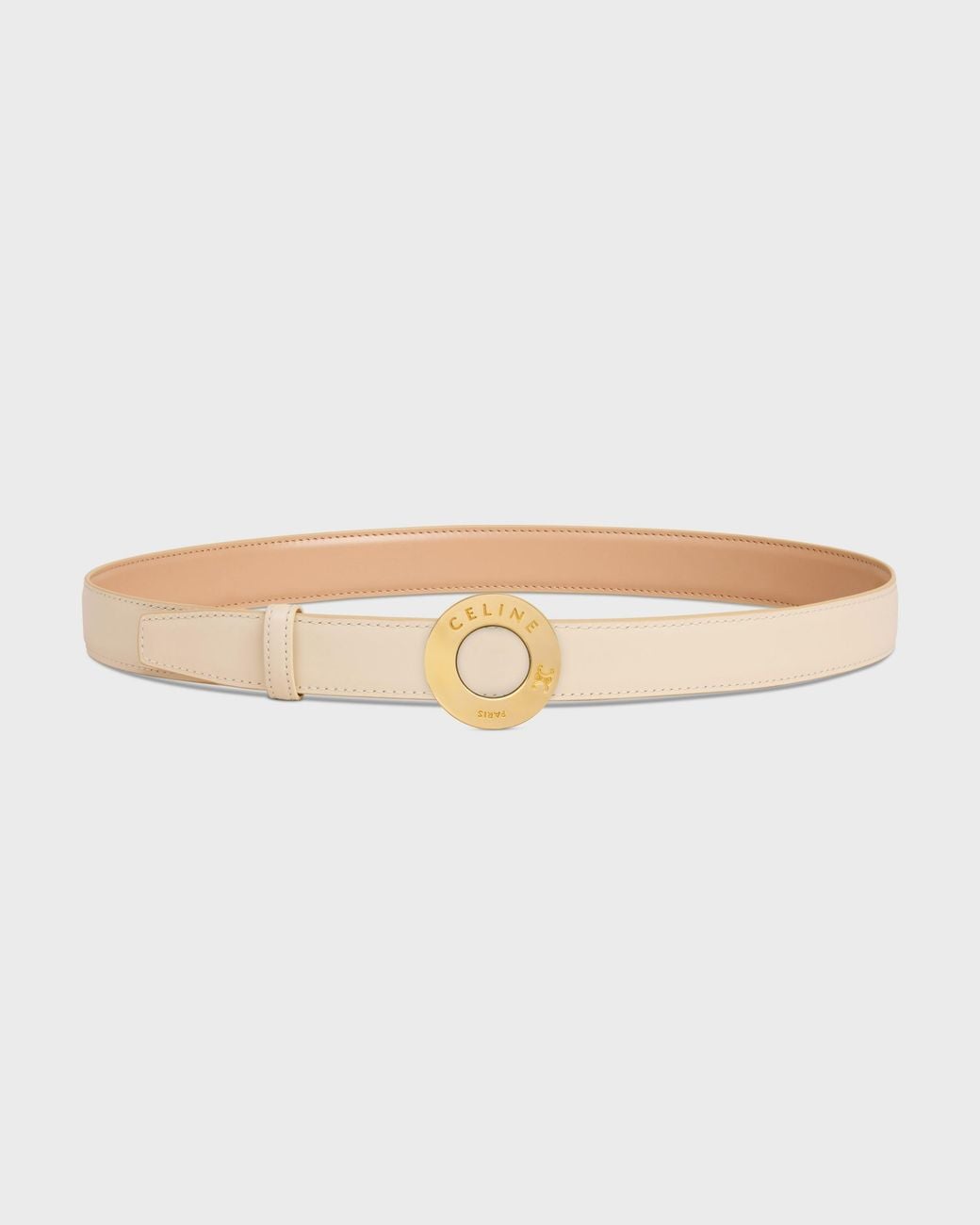 Céline Multicolor 25Mm Double-Sided Leather Belt With Disc Buckle