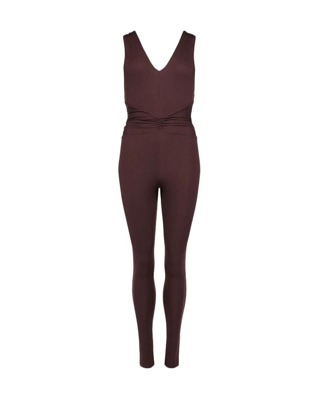 Eres Purple Hope Cross-Back Ribbed Jumpsuit