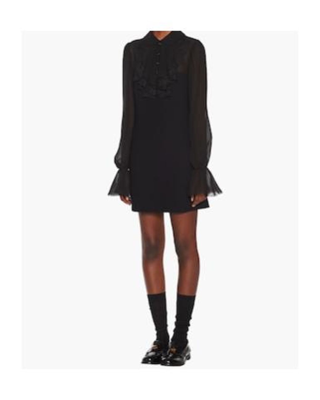 Miu Miu Black Cady Minidress