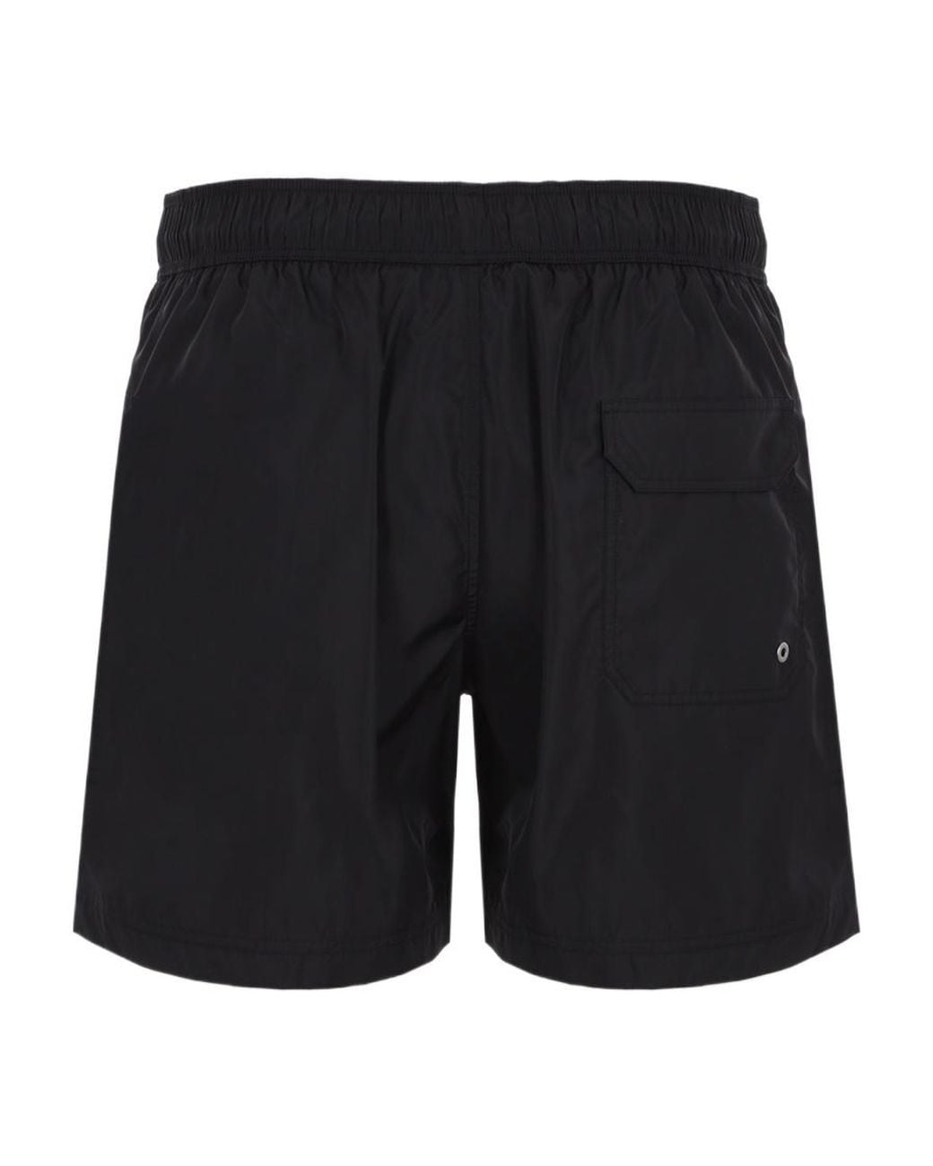 Palm Angels Black Logo Printed Drawstring Swim Shorts for men